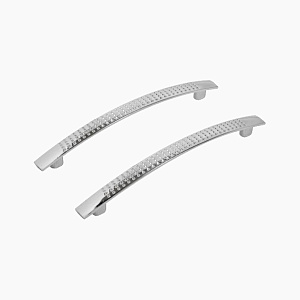 StahlBuro Ручка-скоба мебельная А345-128 CP (хром) 2 штуки