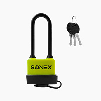 SONEX  Замок навесной всепогодный ЗНВ-7д-45 (45мм) (3 ключа)